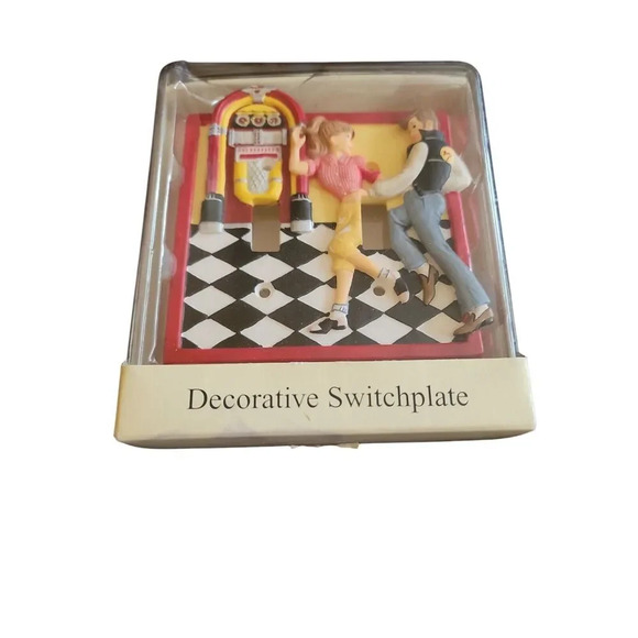 "Happy Days" Borders Double Wall Switch Plate - Picture 1 of 4